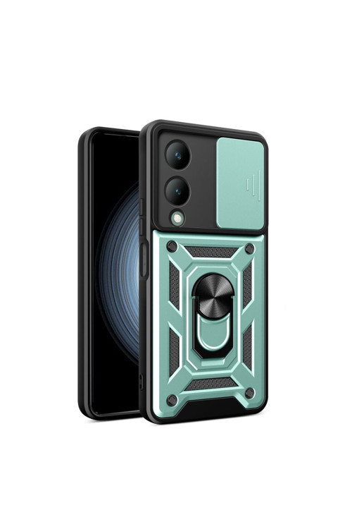 Vivo Y17S Kılıf Kamera Korumalı Standlı Zr-Srvega