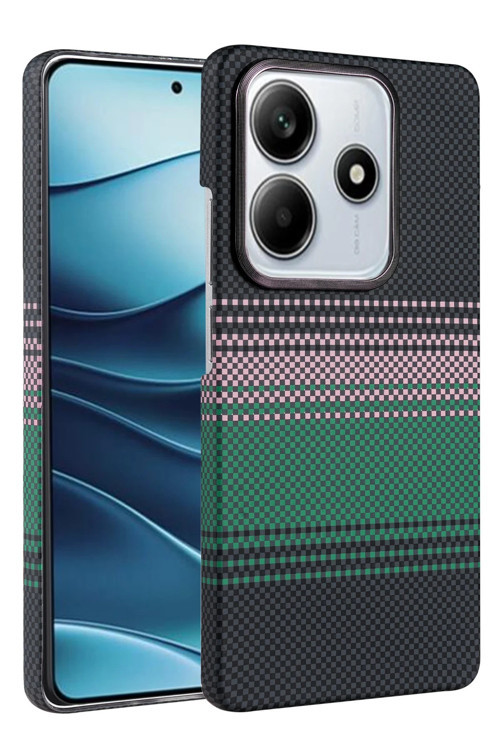 Xiaomi Redmi Note 14 4G Kılıf Kevlar Şık Görünüm Magesafe Özellikli Azn-Vga-Mgsf