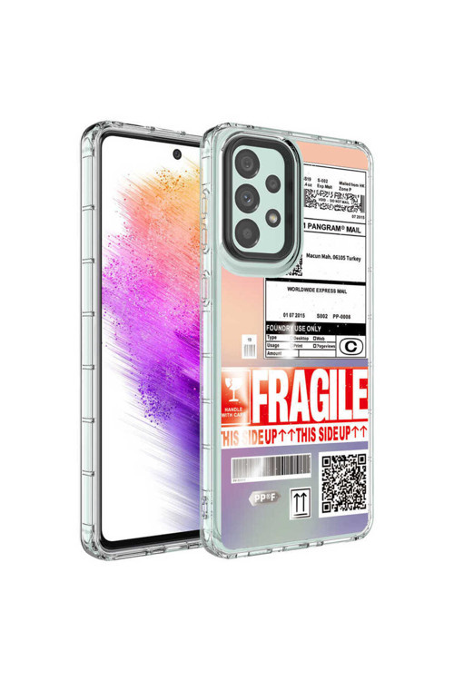 Samsung Galaxy A73 5G Kılıf Desenli Kapak Zr-Korn