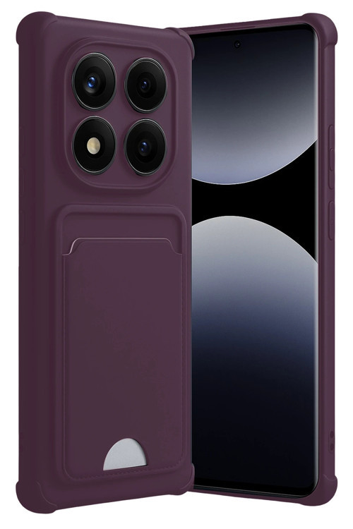 Xiaomi Redmi Note 14 Pro 5G Kılıf Kartlıklı Soft Silikon Azn-Kelvin
