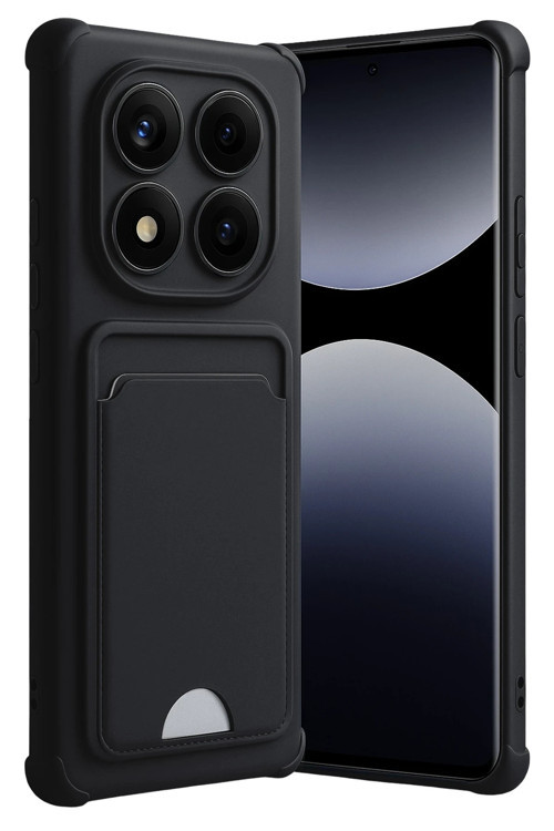 Xiaomi Redmi Note 14 Pro 5G Kılıf Kartlıklı Soft Silikon Azn-Kelvin