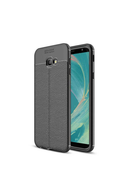 Samsung Galaxy J4 Plus Kılıf Deri Görünümlü Silikon Zr-Niss