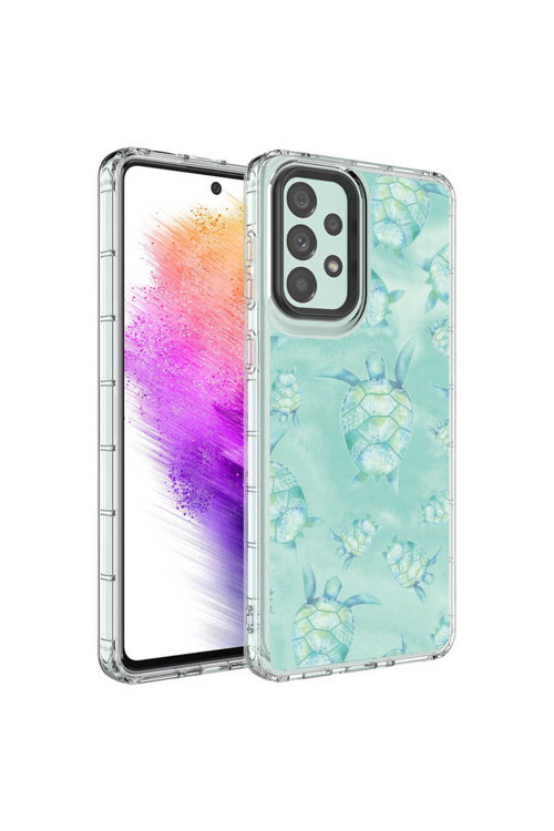 Samsung Galaxy A73 5G Kılıf Desenli Kapak Zr-Korn