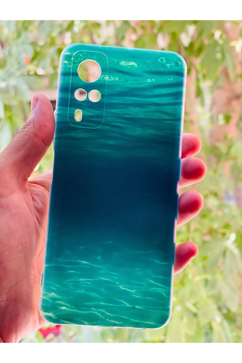 Vivo Y53S Kılıf Su Desenli Baskılı Silikon