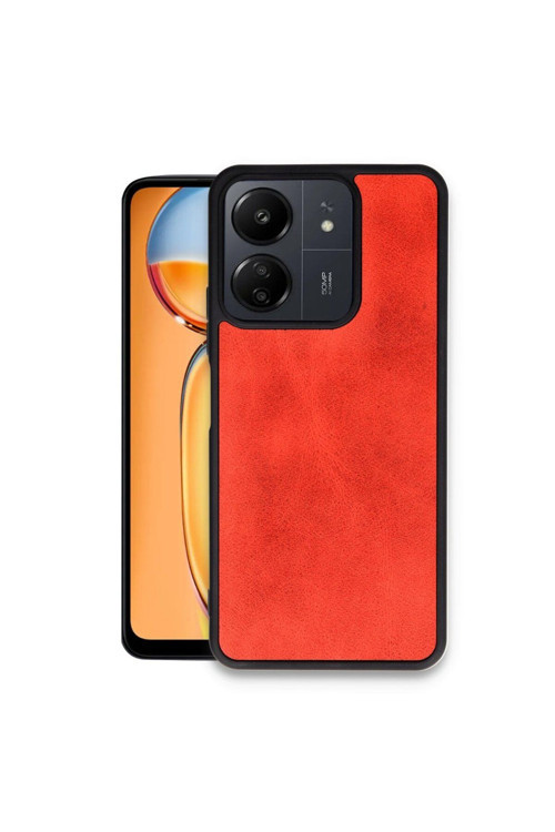 Xiaomi Redmi 13C Kılıf Silikon Deri Kapak Azn-Aras