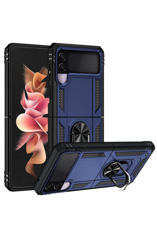 Samsung Galaxy Z Flip 3 Kılıf Vega Zırh Tank Tam Koruma Kapak