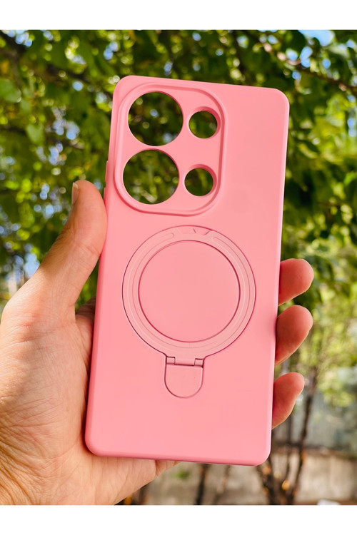 Xiaomi Redmi Note 13 Pro 4G Kılıf Mgsafe Özellikli Standlı Pastel Renkler Azn-Reggal
