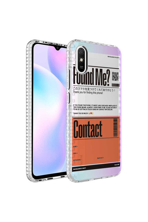 Xiaomi Redmi 9A Kılıf Airbag Kenarlı Renkli Desenli Silikon Elegans Kapak