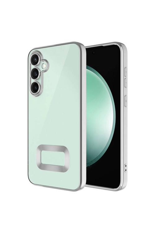 Samsung Galaxy S23 Fe Kılıf Kamera Korumalı Logo Gösteren Silikon Zr-Omega