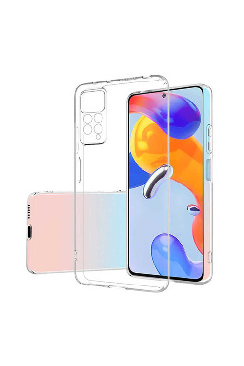 Xiaomi Redmi Note 11 Pro 5G Kılıf Şeffaf İnce Esnek Silikon Kılıf Süper