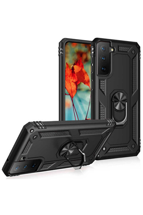 Samsung Galaxy S21 Fe Kılıf Standlı Tank Kapak Zr-Vega