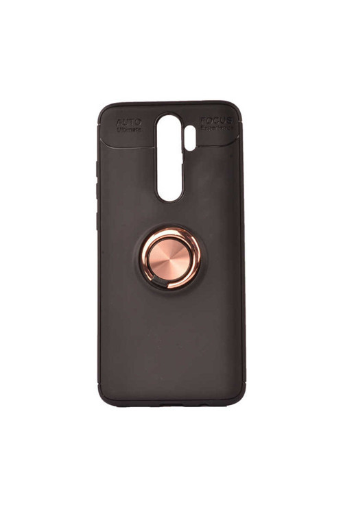 Xiaomi Redmi Note 8 Pro Kılıf Ravel Yüzüklü Standlı Silikon Kapak