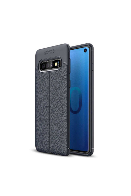 Samsung Galaxy S10 Plus Kılıf Deri Görünümlü Silikon Zr-Niss
