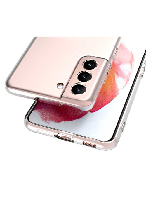 Samsung Galaxy S21 Fe Kılıf Şeffaf Esnek Silikon Kılıf Zr-Süper