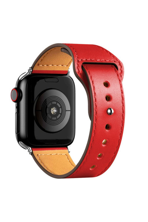 Apple Watch 44 Mm Deri Kordon 2/3/4/5/6/7/8/Se/Ultra Azn-Kr415