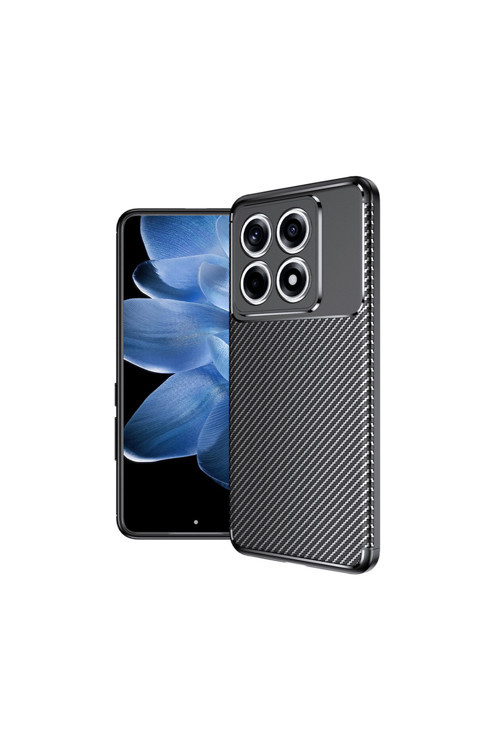 Xiaomi 14T Pro Kılıf Karbon Görünümlü Silikon Kılıf Zr-Ngro