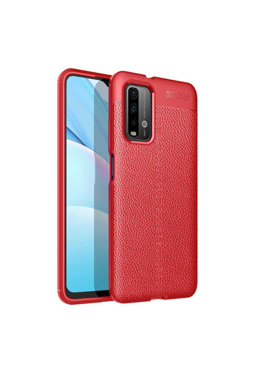 Xiaomi Redmi Note 9 4G Kılıf Deri Görünümlü Silikon Zr-Niss