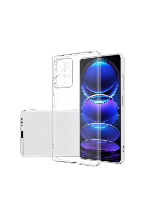Xiaomi Poco X5 Pro Kılıf Şeffaf İnce Esnek Silikon Kılıf Süper