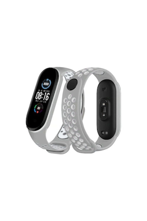 Xiaomi Mi Band 7 Uyumlu Silikon Delikli Spor Kordon Azn-Delikli