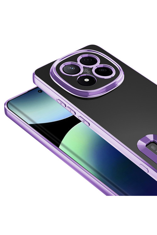 Xiaomi Redmi Note 14 Pro 5G Kılıf Silikon Kenarları Lazer Renkli Zr-Omega
