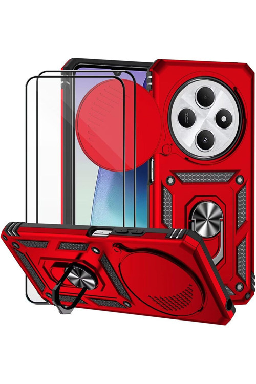 Xiaomi Redmi 14C / Poco C75 Kılıf Sürgülü Kamera Korumalı Tank Kapak Azn-Srvega