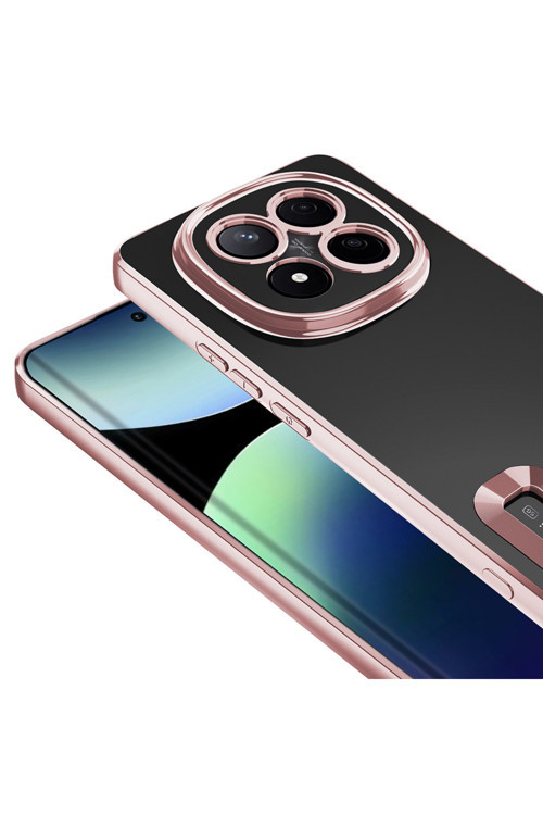 Xiaomi Redmi Note 14 Pro 5G Kılıf Silikon Kenarları Lazer Renkli Zr-Omega