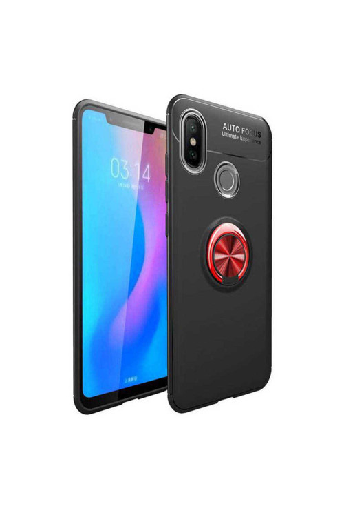 Xiaomi Mi 6X Kılıf Ravel Yüzüklü Standlı Silikon Kapak