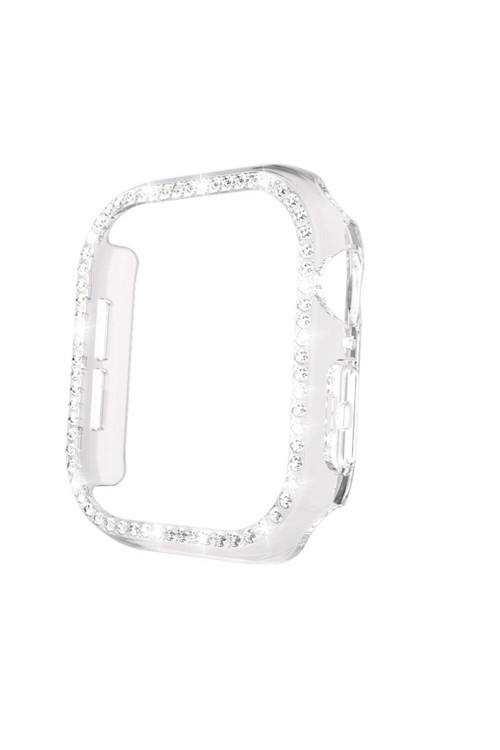 Apple Watch 10 46Mm Saat Ekran Kasa Koruyucu Taşlı Lüxry Zrgard-05