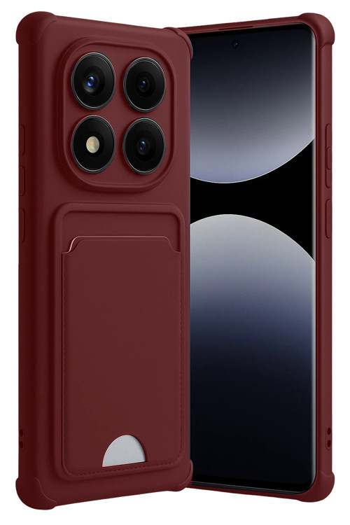 Xiaomi Redmi Note 14 Pro Plus Kılıf Kartlıklı Soft Silikon Azn-Kelvin