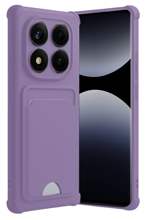 Xiaomi Redmi Note 14 Pro Plus Kılıf Kartlıklı Soft Silikon Azn-Kelvin