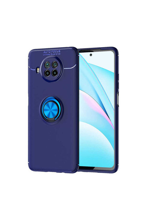 Xiaomi Redmi Note 9 Pro 5G Kılıf Ravel Yüzüklü Standlı Silikon Kapak