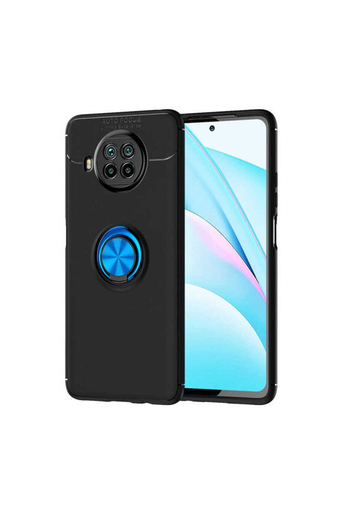 Xiaomi Redmi Note 9 Pro 5G Kılıf Ravel Yüzüklü Standlı Silikon Kapak
