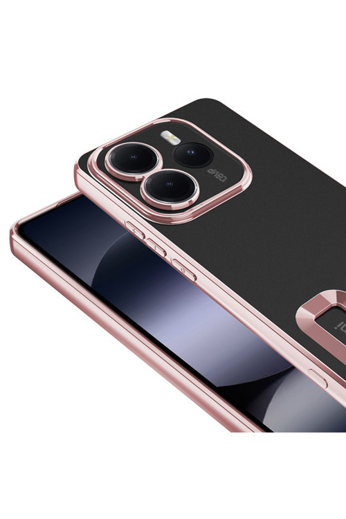 Xiaomi Redmi Note 14 5G Kılıf Silikon Kenarları Lazer Renkli Zr-Omega