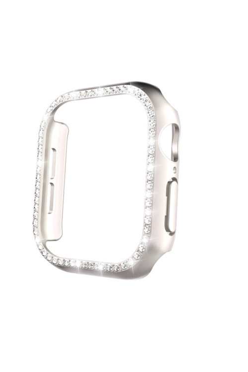 Apple Watch 10 46Mm Saat Ekran Kasa Koruyucu Taşlı Lüxry Zrgard-05