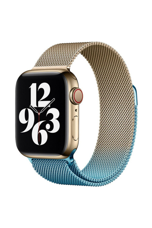 Apple Watch 40 Mm Metal Mıknatıslı Kordon Watch 2/3/4/5/6/7/8/Se/Ultra Azn-Metal