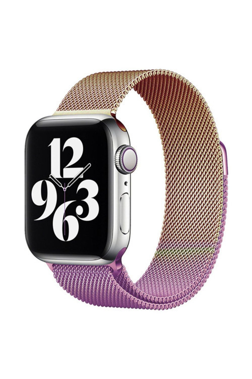 Apple Watch 41 Mm Metal Mıknatıslı Kordon Watch 2/3/4/5/6/7/8/Se/Ultra Azn-Metal