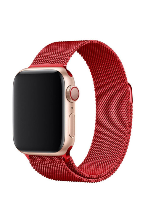 Apple Watch 45 Mm Metal Mıknatıslı Kordon Watch 2/3/4/5/6/7/8/Se/Ultra Azn-Metal