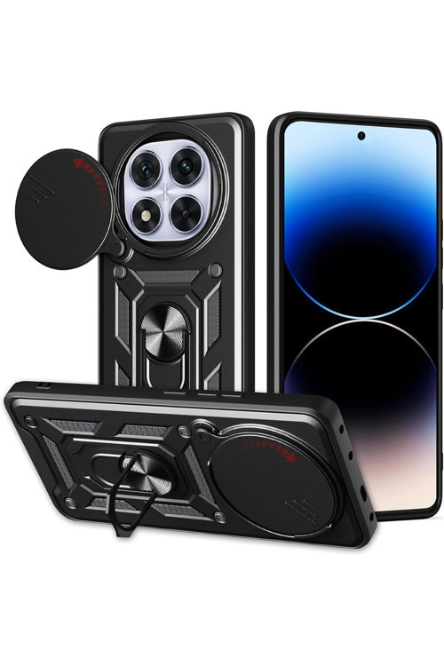 Xiaomi Redmi Note 14 Pro Plus Kılıf Sürgülü Kamera Korumalı Tank Kapak Azn-Srvega