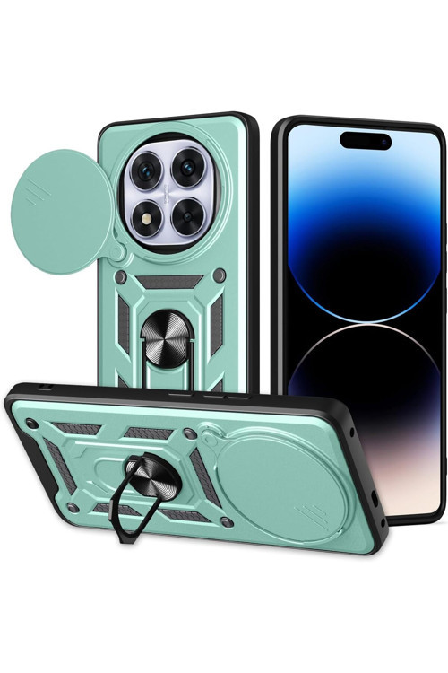 Xiaomi Redmi Note 14 Pro Plus Kılıf Sürgülü Kamera Korumalı Tank Kapak Azn-Srvega