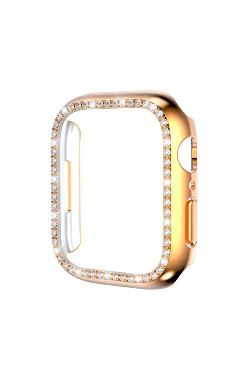 Apple Watch 40Mm Saat Ekran Kasa Koruyucu Taşlı Lüxry Zrgard-05