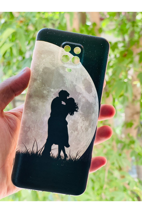 Xiaomi Redmi Note 9S / 9 Pro Kılıf Gece Aşk Desenli Baskılı Silikon