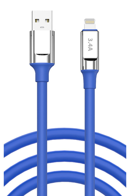 Apple İphone 14 Plus Şarj Kablosu 3.4A Lightning - Sc64L-Mavi