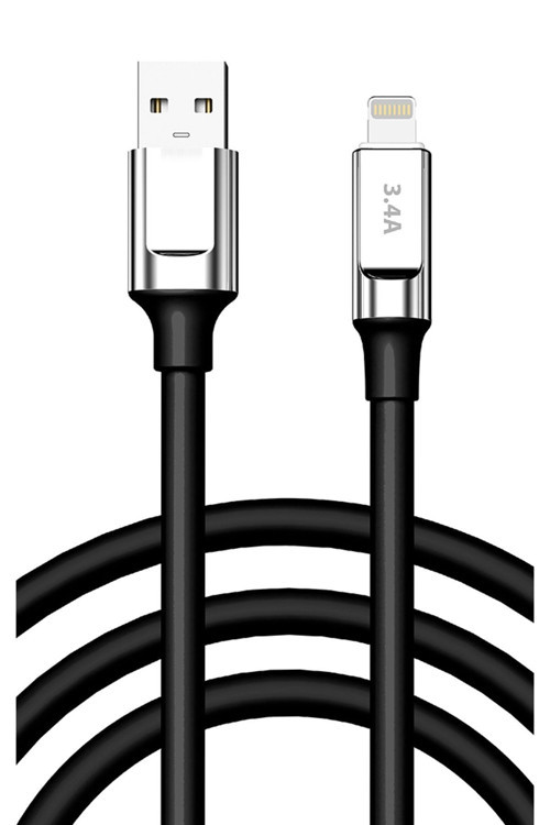 Apple İphone Xs Max Şarj Kablosu 3.4A Lightning - Sc64L-Siyah