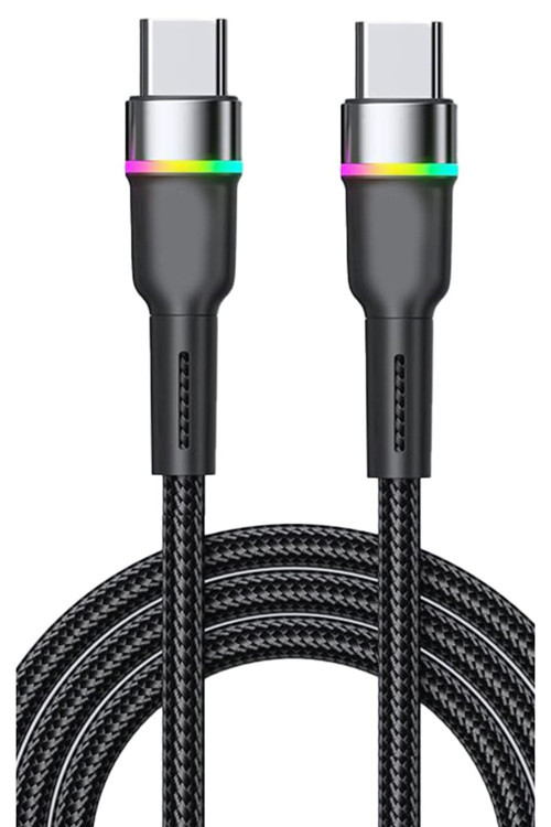 Xiaomi Redmi 8 8A 9 K20 K30 Pro Şarj Kablosu Type-C 60W Rgb Led Sz-Cl13