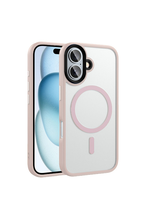Apple İphone 16 Plus Kılıf Mat Arka Yüzey Wireless Şarj Özellikli Zr-Flet