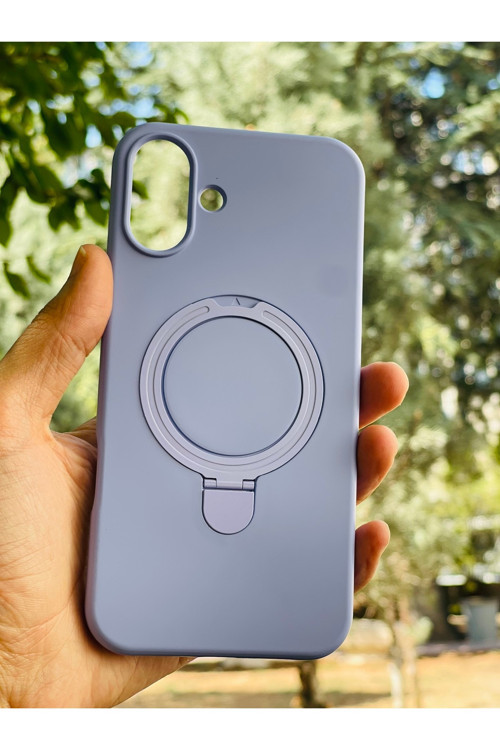 Apple İphone 16 Plus Kılıf Mgsafe Özellikli Standlı Pastel Renkler Azn-Reggal