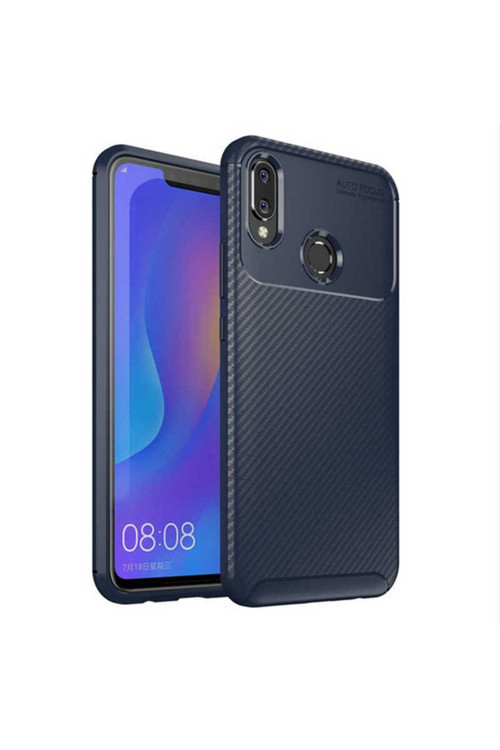 Huawei Honor Play Kılıf Karbon Görünümlü Silikon Zr-Negro