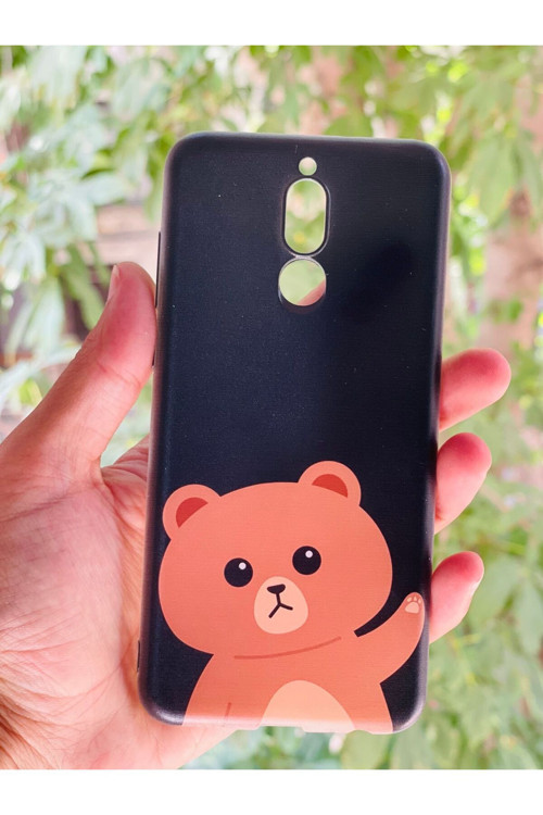 Huawei Mate 10 Lite Kılıf Ayıcık Desenli Baskılı Silikon