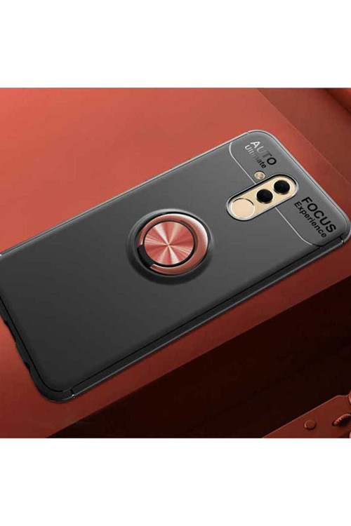 Huawei Mate 20 Lite Kılıf Ravel Yüzüklü Silikon Kapak