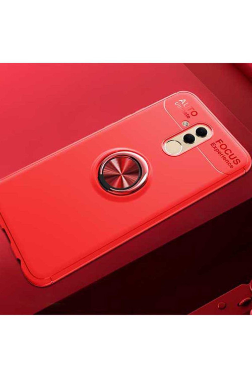 Huawei Mate 20 Lite Kılıf Ravel Yüzüklü Silikon Kapak